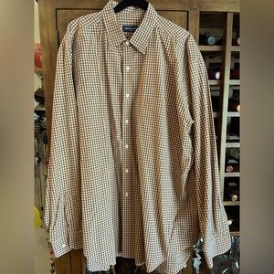 Austin Reed casual dress shirt XL orange/black